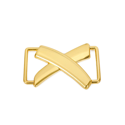Kunci Tas Tangan Bentuk Salib Logam Emas Terang Untuk Dekorasi Dompet