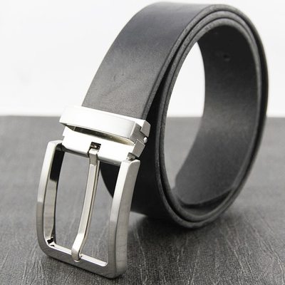 ISO9001 Durable Leather Belt Square Buckle Pin Fadeless Untuk Dress Pants