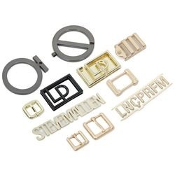 Zinc Alloy Custom Metal Purse Labels Eco ISO9001 Untuk Tas Tangan