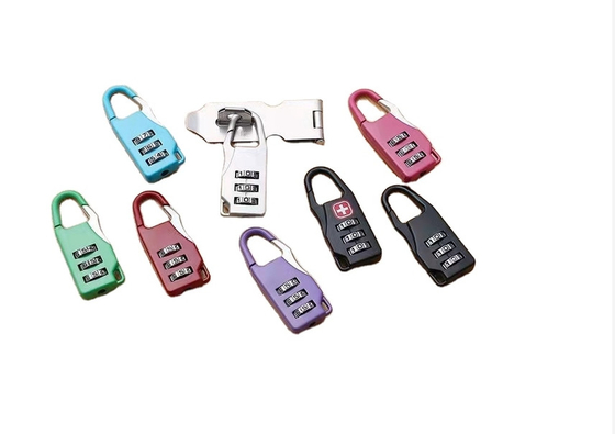 ODM Zinc Alloy Metal Bag Lock Mini Kombinasi Gembok 3 Digit Untuk Ransel Gym