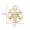 Emas Ringan Melingkar Liontin Bunga DIY Geometri Handbag Dekorasi Perangkat Keras