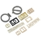 Zinc Alloy Custom Metal Purse Labels Eco ISO9001 Untuk Tas Tangan